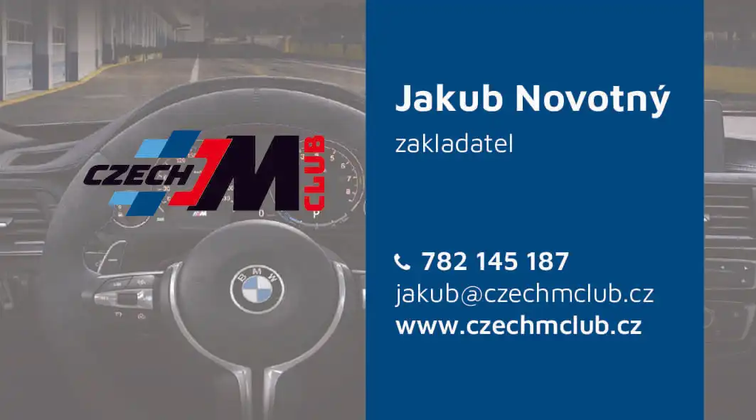 Business vizitka pro Jakuba Novotnýho z Czech M club